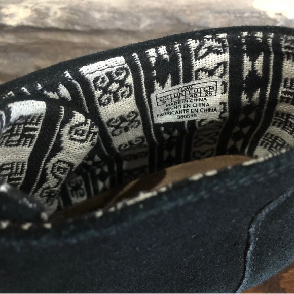 Toms Black Suede Desert Wedge Ankle Boots Booties 380515 Women Size 9 Lace Up, - Picture 10 of 13